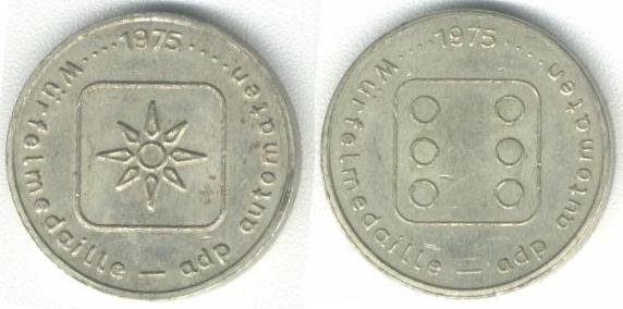 W&uuml;rfelmedaille ADP Automaten  