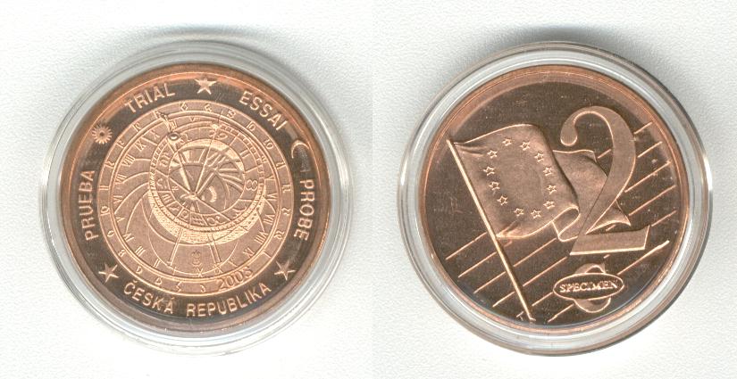 Ceska 2 Cent 2003 Specimen Euro 