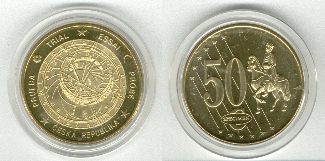 Ceska 50 Cent 2003 Specimen Euro 