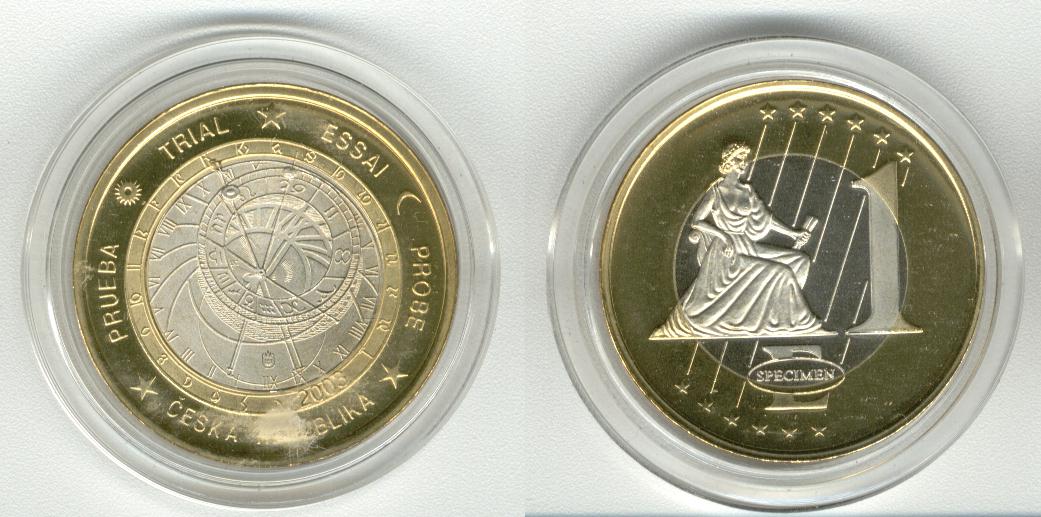 Ceska 1 Euro 2003 Specimen Euro 