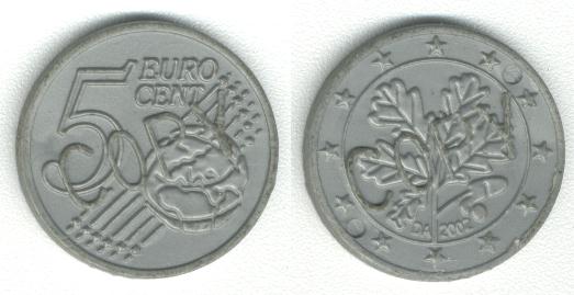 5 <a href=eu/euro.htm>Euro</a> Cent Copy Speelgeld Spielgeld Playmoney 