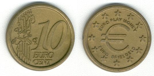 10 <a href=eu/euro.htm>Euro</a> Cent <a href=euro.htm>Euro</a> Spielgeld Speelgeld Spielgeld Playmoney 