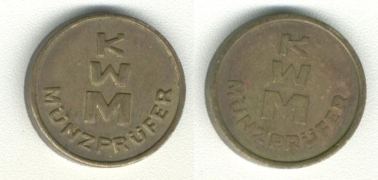 KWM M&uuml;nzpr&uuml;fer 18.5mm  