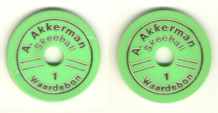 A Akkermann Skeeball 1 Waardebon kermis 