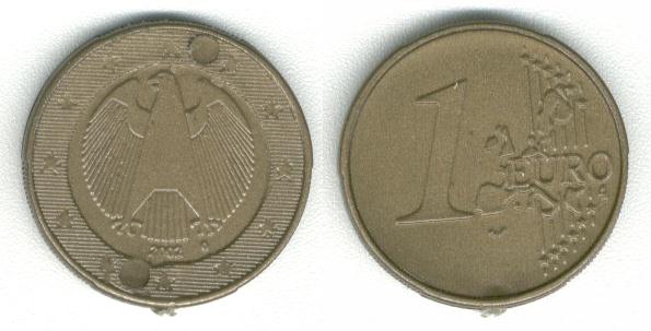 1 Euro mintmark 4  