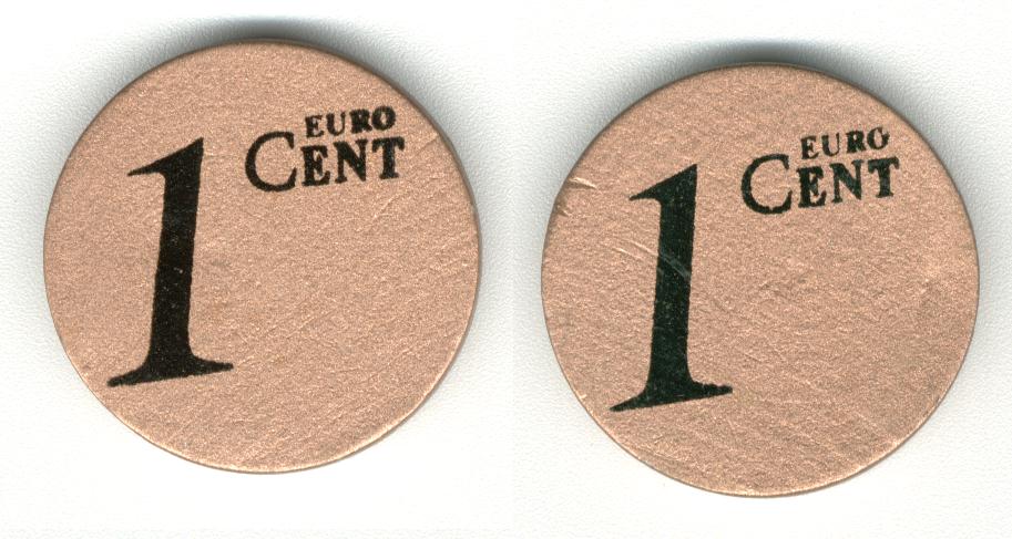 1 Euro Cent Hout  