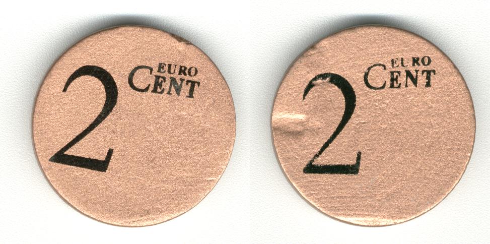 2 Euro Cent Hout  