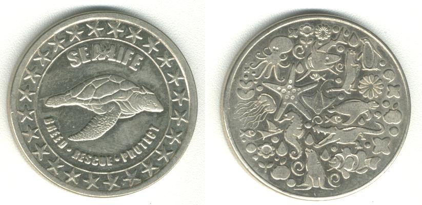 Sealife London Turtle Heritage Coin National Token 
