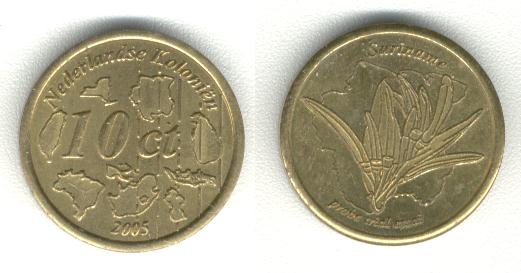 Suriname 10 cent  