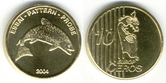 Norway 2004 10 Europ Ceros Specimen Euro Pattern Probe Essai 