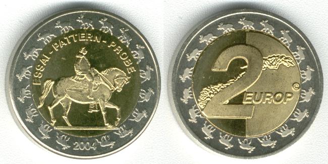 Norway 2004 2 Europ Specimen Euro Pattern Probe Essai 