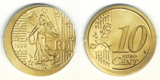 10 Eurocent France France -Frankrijk - Frankreich 