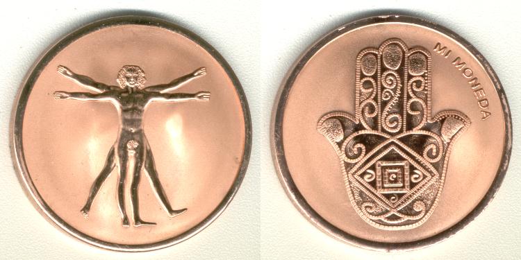 Mi Moneda 29 mm Leonardo da Vinci 